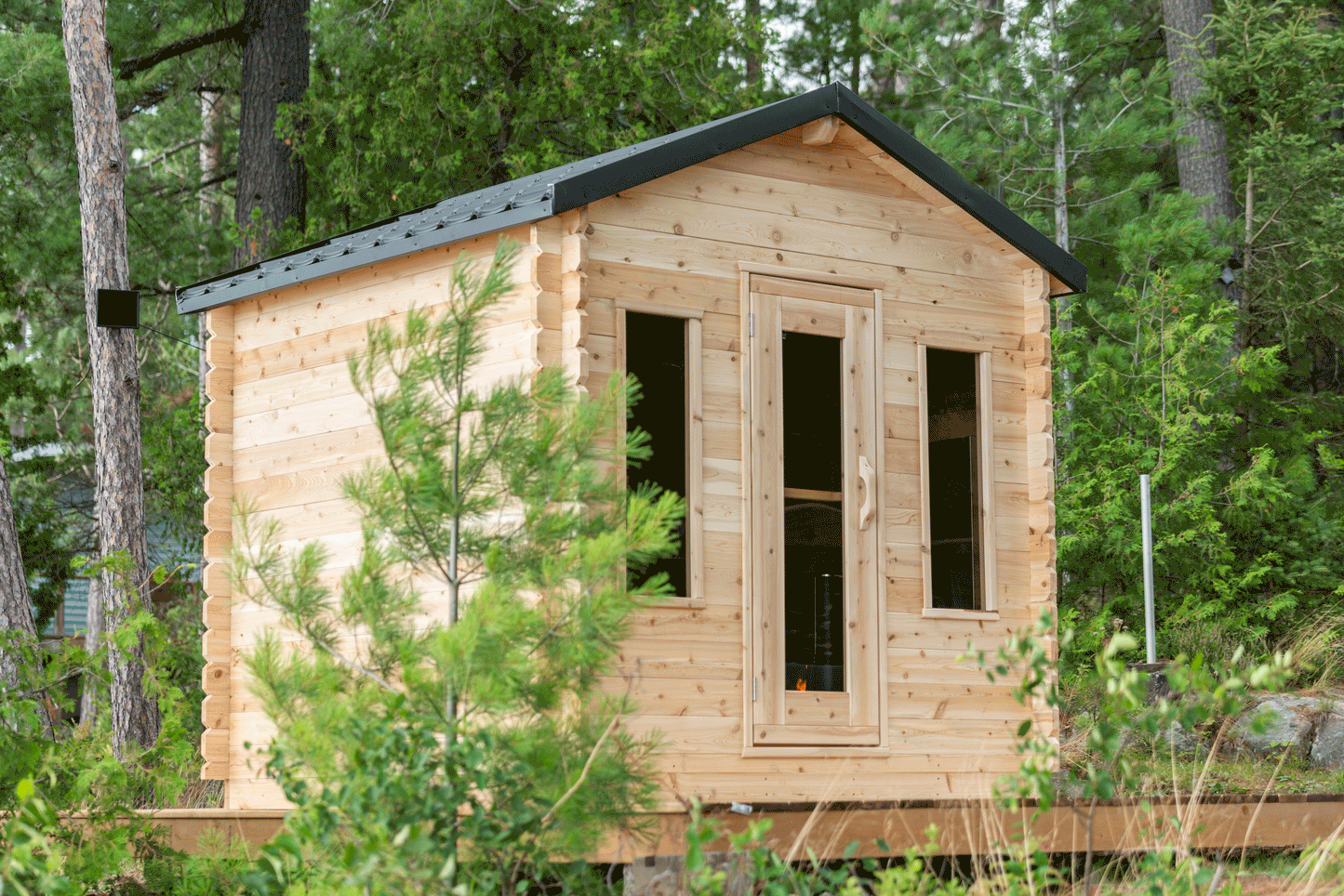 Georgian Cabin Sauna in natural setting