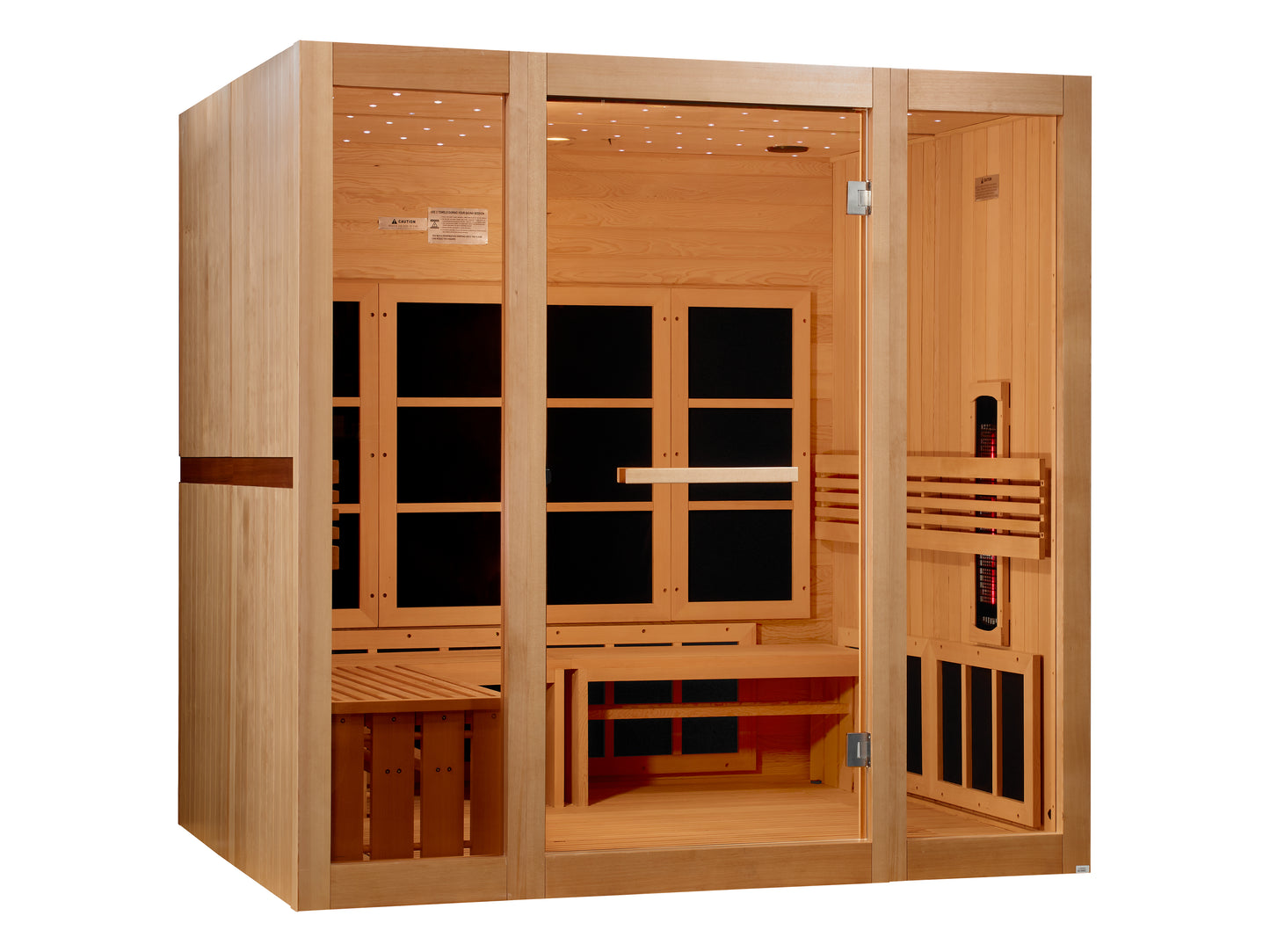 Golden Designs 8 Person Full Spectrum Near Zero EMF FAR IR Sauna GDI-6880-03