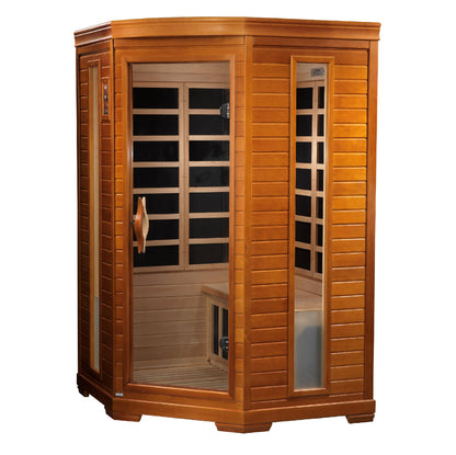 Dynamic Heming Elite 2-person Corner Ultra Low EMF (Between 3-5MG) FAR Infrared Sauna (Canadian Hemlock)
DYN-6225-02 Elite