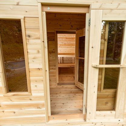 CT Georgian Cabin Sauna With Changeroom by Leisurecraft