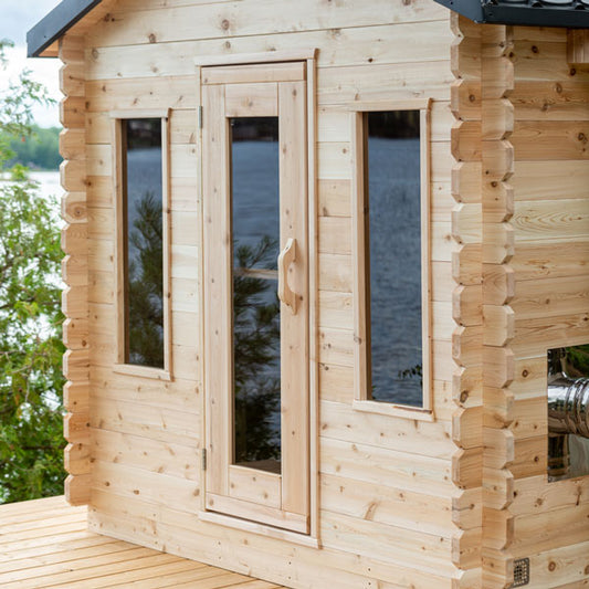 CT Palmer Barrel Sauna by Leisurecraft