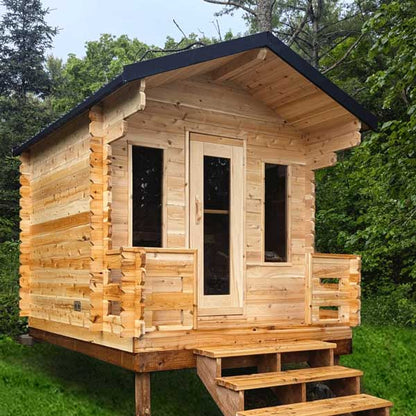 CT Georgian Cabin Sauna With Porch by Leisurecraft