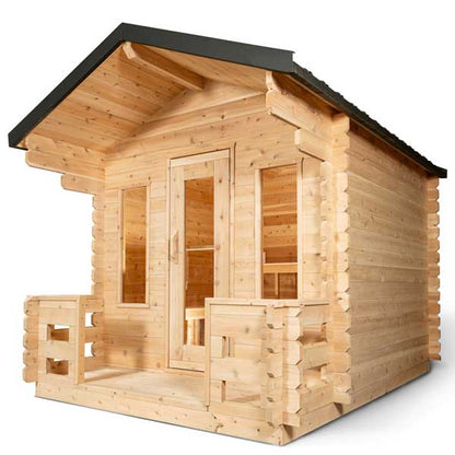 CT Georgian Cabin Sauna With Porch by Leisurecraft