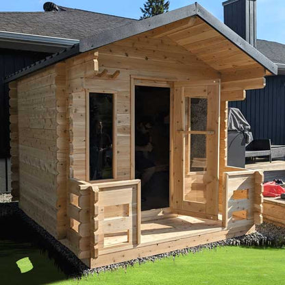 CT Georgian Cabin Sauna With Porch by Leisurecraft