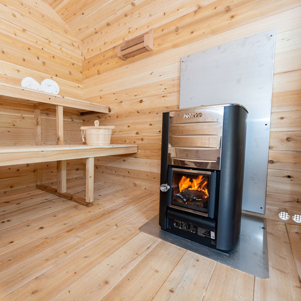 CT Georgian Cabin Sauna With Porch by Leisurecraft