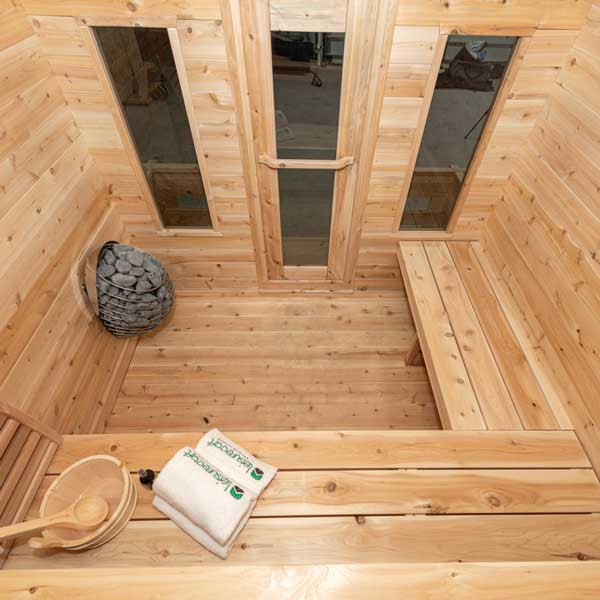 CT Georgian Cabin Sauna With Porch by Leisurecraft
