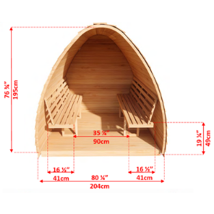 Leisurecraft CT MiniPOD interior dimensions