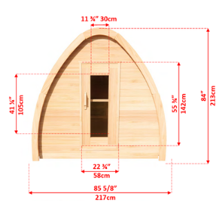 Leisurecraft CT MiniPOD exterior dimensions