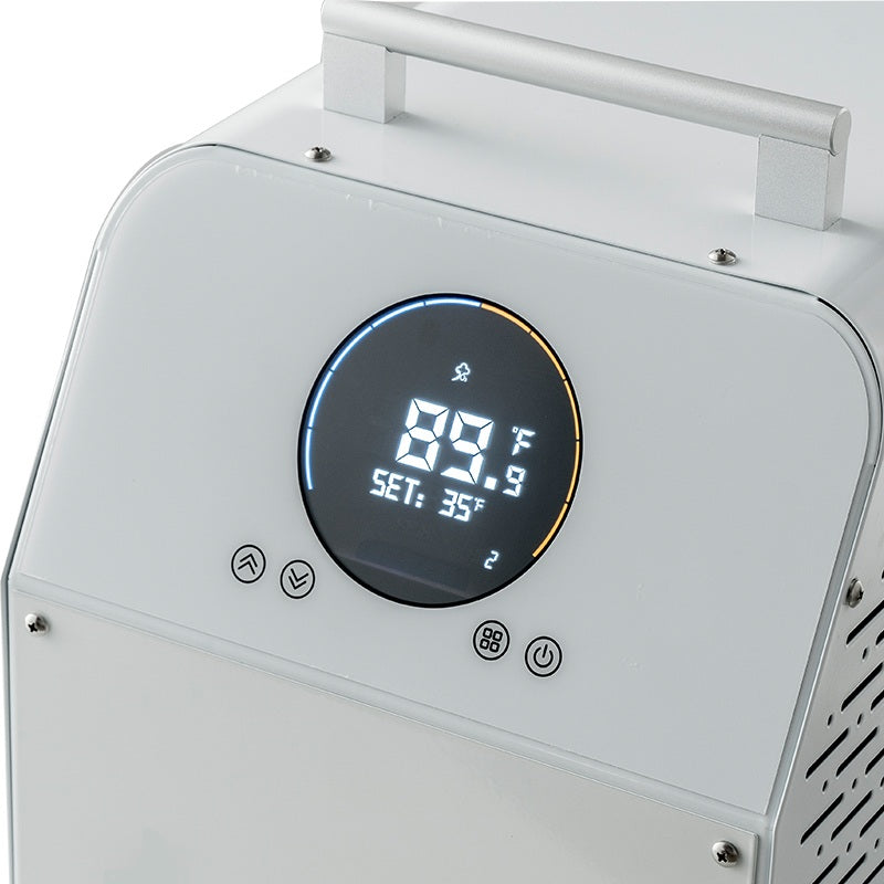 Close up picture of DCT-SV-10DO3
Dynamic Cold Therapy Chiller Unit's digital display and control buttons