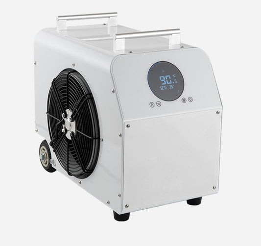 Dynamic Cold Therapy DCT-SV-10DO3
chiller unit pictured from front left showing cooling fan and digital display