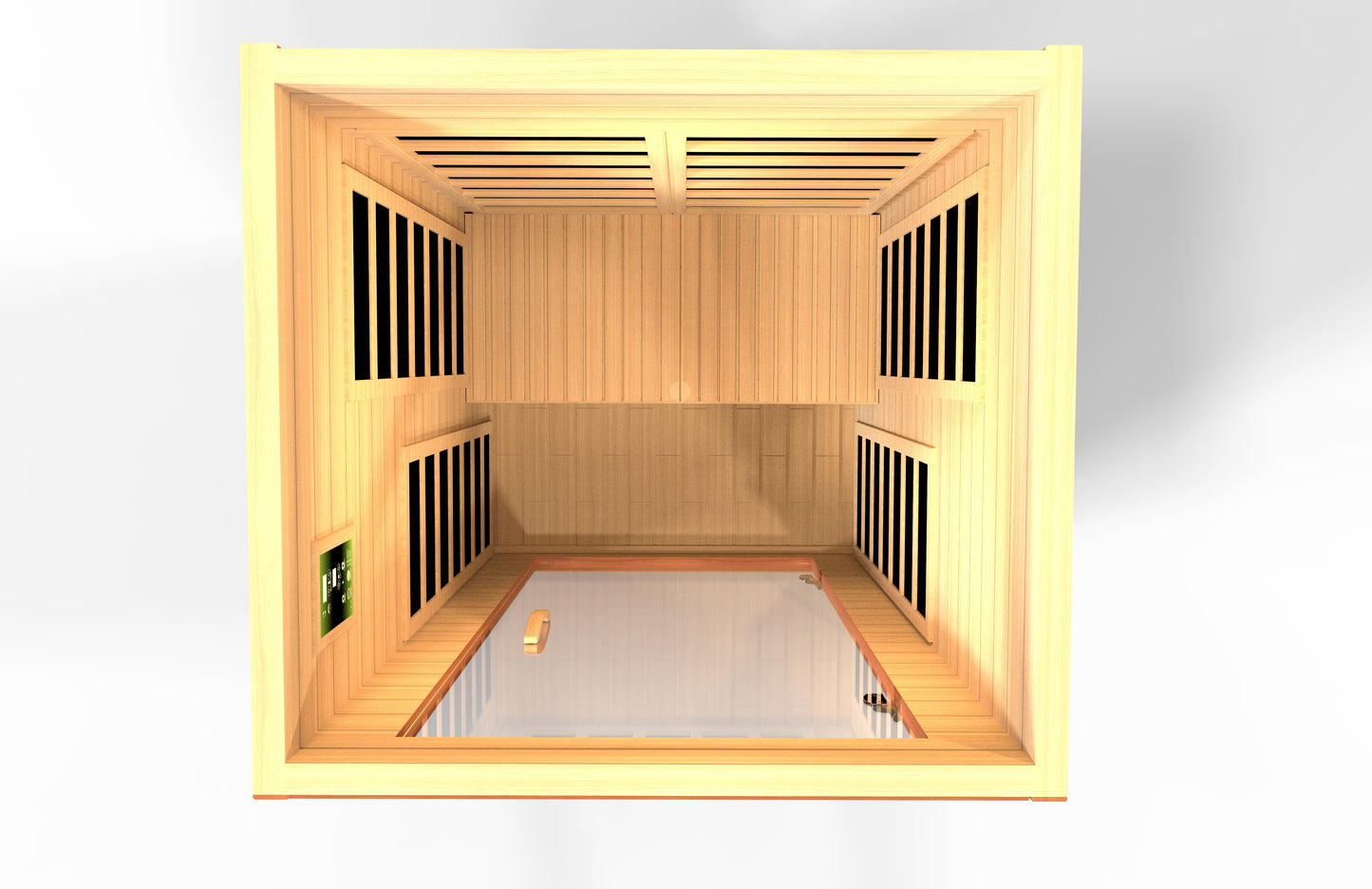 Dynamic Avila 1-2-person Low EMF (Between 5-10MG) FAR Infrared Sauna (Canadian Hemlock) DYN-6103-01
