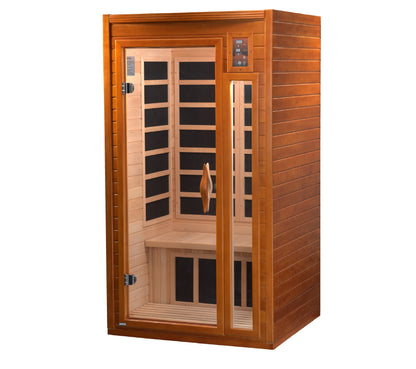 Dynamic Barcelona 1-2-person Low EMF (Between 5-10MG) FAR Infrared Sauna (Canadian Hemlock)
