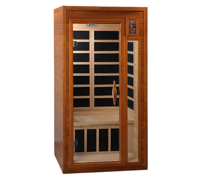 Dynamic Barcelona 1-2-person Low EMF (Between 5-10MG) FAR Infrared Sauna (Canadian Hemlock)