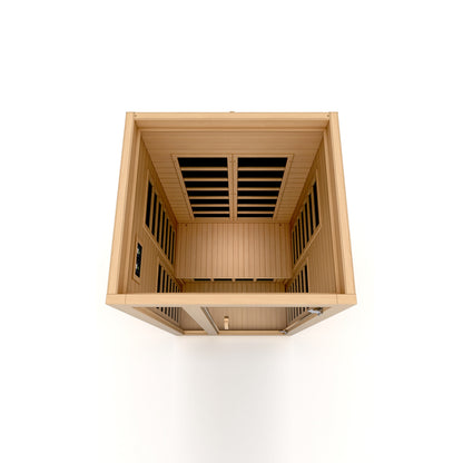 Dynamic Gracia 1-2-person Low EMF (Between 5-10MG) FAR Infrared Sauna (Canadian Hemlock) DYN-6119-01
