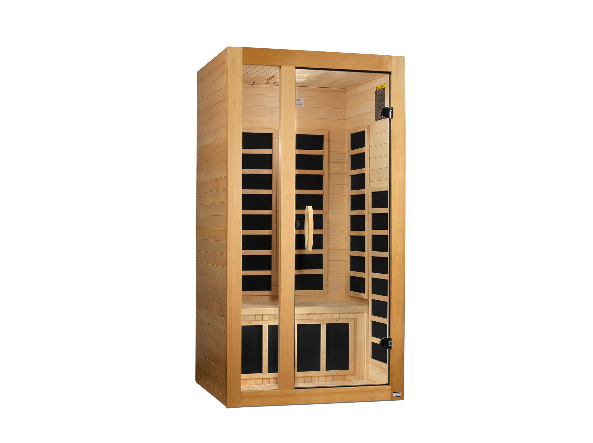 Dynamic Gracia 1-2-person Low EMF (Between 5-10MG) FAR Infrared Sauna (Canadian Hemlock) DYN-6119-01
