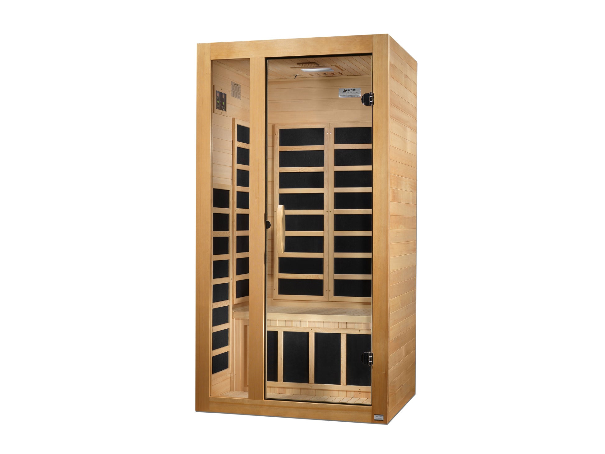 Dynamic Gracia 1-2-person Low EMF (Between 5-10MG) FAR Infrared Sauna (Canadian Hemlock) DYN-6119-01
