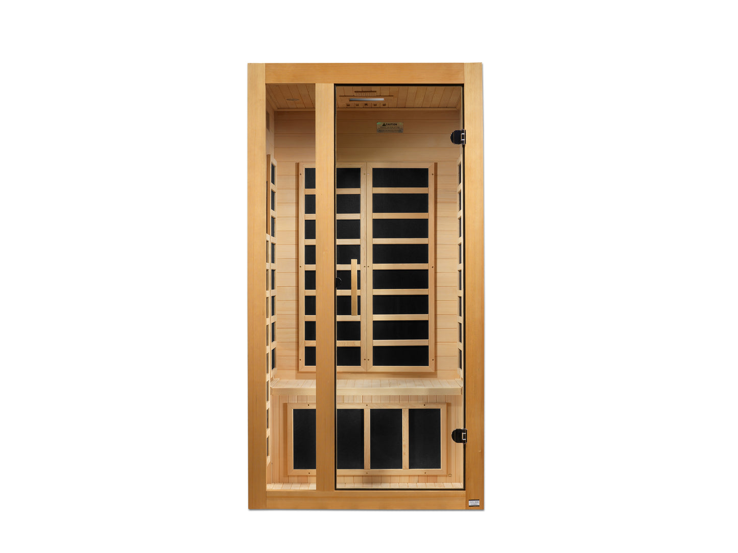 Dynamic Gracia 1-2-person Low EMF (Between 5-10MG) FAR Infrared Sauna (Canadian Hemlock) DYN-6119-01
