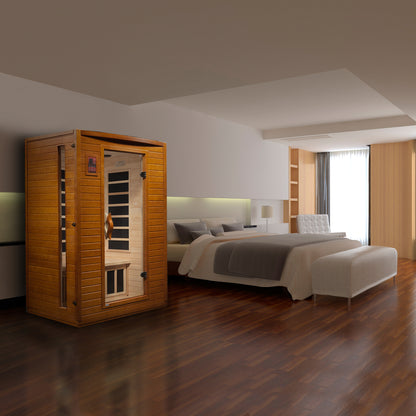 Dynamic Versailles Elite 2-person Ultra Low EMF (Between 3-5MG) FAR Infrared Sauna (Canadian Hemlock)
DYN-6202-03 Elite