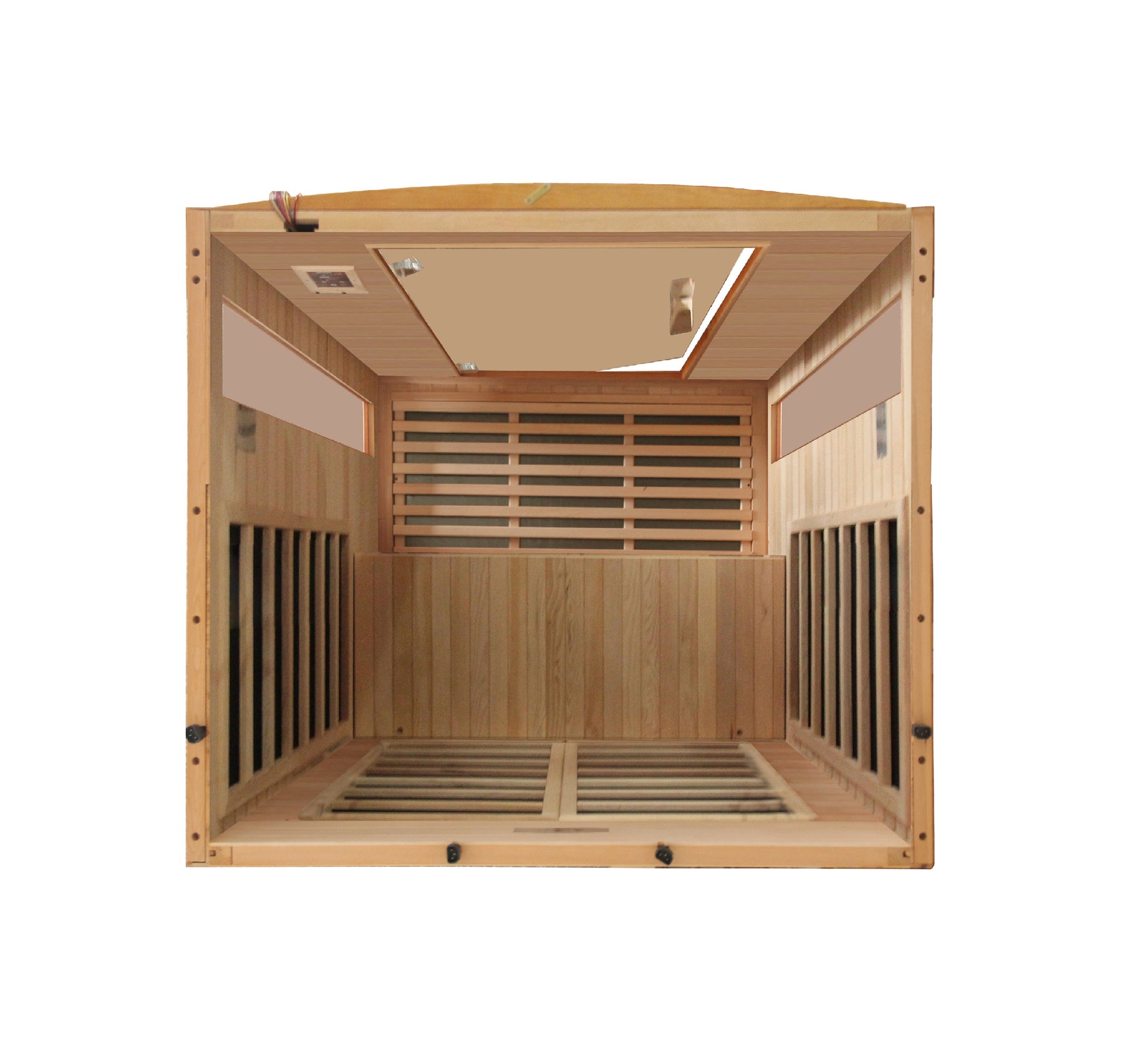 Dynamic Versailles 2-person Low EMF (Between 5-10MG) FAR Infrared Sauna (Canadian Hemlock)DYN-6202-03