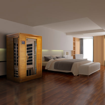 Dynamic Versailles Elite 2-person Ultra Low EMF (Between 3-5MG) FAR Infrared Sauna (Canadian Hemlock)
DYN-6202-03 Elite