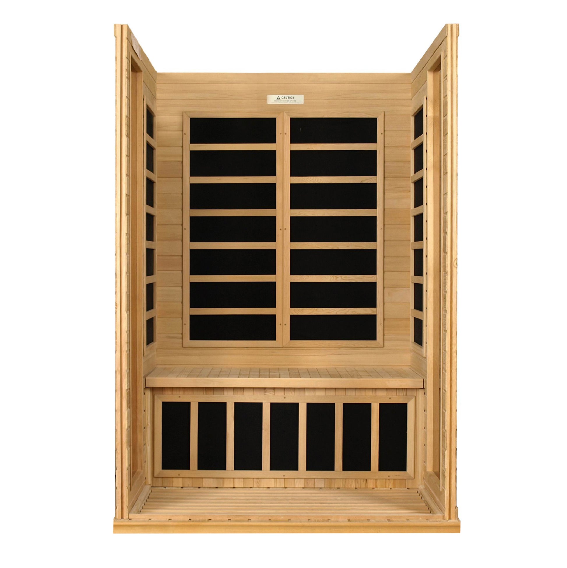 Dynamic Versailles 2-person Low EMF (Between 5-10MG) FAR Infrared Sauna (Canadian Hemlock)DYN-6202-03