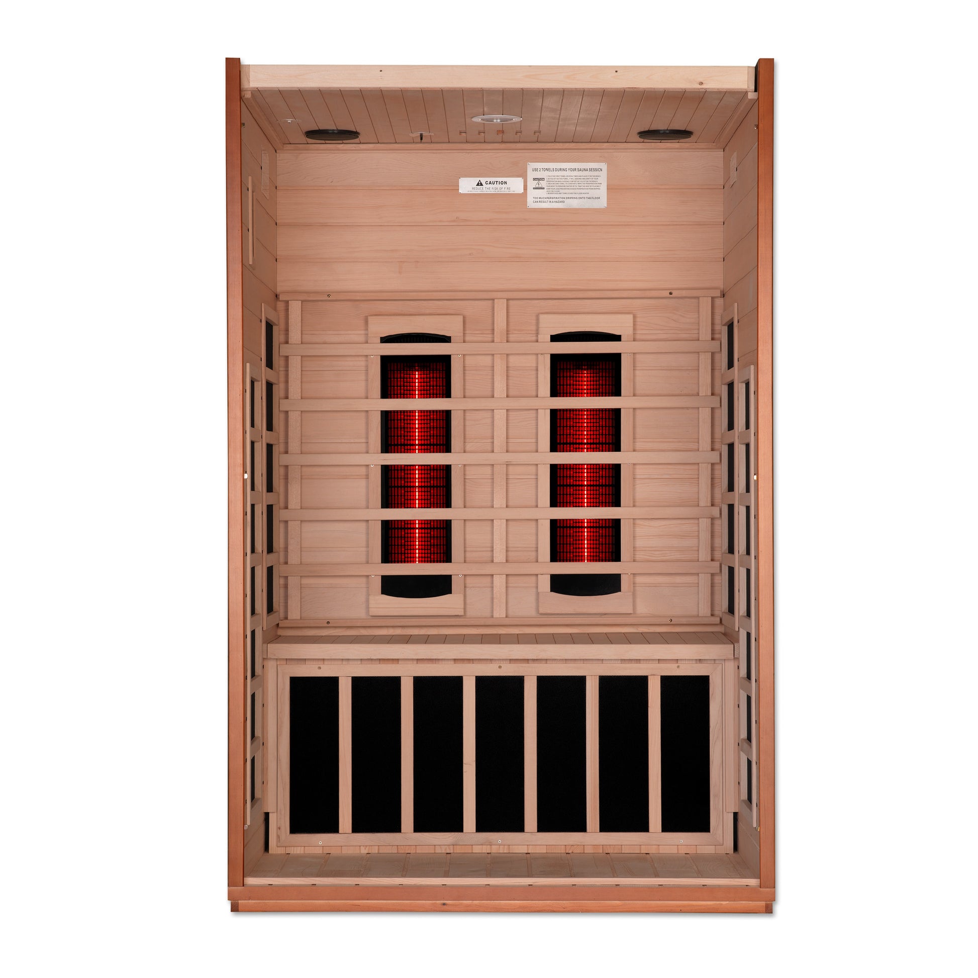 Dynamic Cardoba 2-Person Full Spectrum Near Zero EMF (Under 3MG) FAR Infrared Sauna (Canadian Hemlock) DYN-6203-02 FS