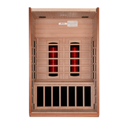 Dynamic Cardoba 2-Person Full Spectrum Near Zero EMF (Under 3MG) FAR Infrared Sauna (Canadian Hemlock) DYN-6203-02 FS