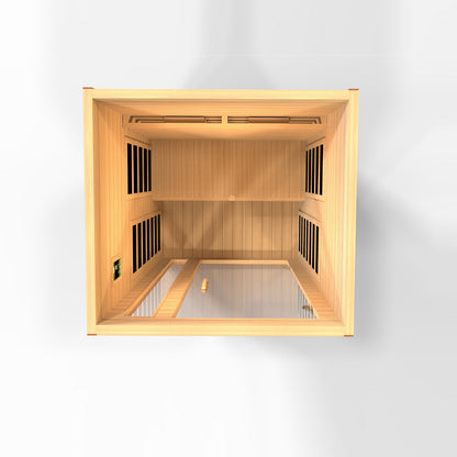 Dynamic Cardoba 2-Person Full Spectrum Near Zero EMF (Under 3MG) FAR Infrared Sauna (Canadian Hemlock) DYN-6203-02 FS