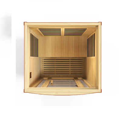 Dynamic San Marino 2-person Low EMF (Between 5-10MG) FAR Infrared Sauna (Canadian Hemlock) DYN-6206-01
