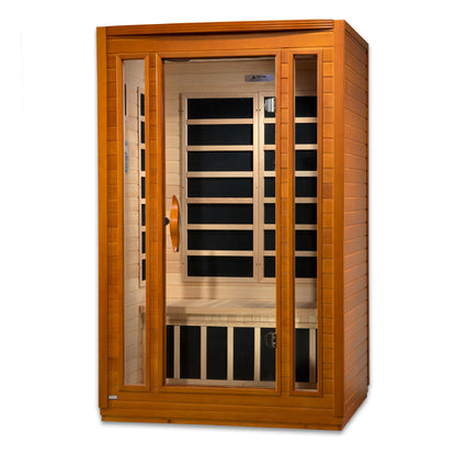 Dynamic San Marino 2-person Low EMF (Between 5-10MG) FAR Infrared Sauna (Canadian Hemlock) DYN-6206-01
