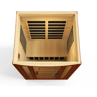 Dynamic San Marino 2-person Low EMF (Between 5-10MG) FAR Infrared Sauna (Canadian Hemlock) DYN-6206-01
