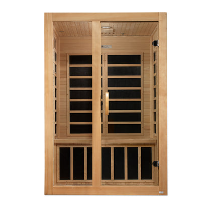 Dynamic Santiago 2-person Low EMF (Between 5-10MG) FAR Infrared Sauna (Canadian Hemlock) DYN-6209-01
