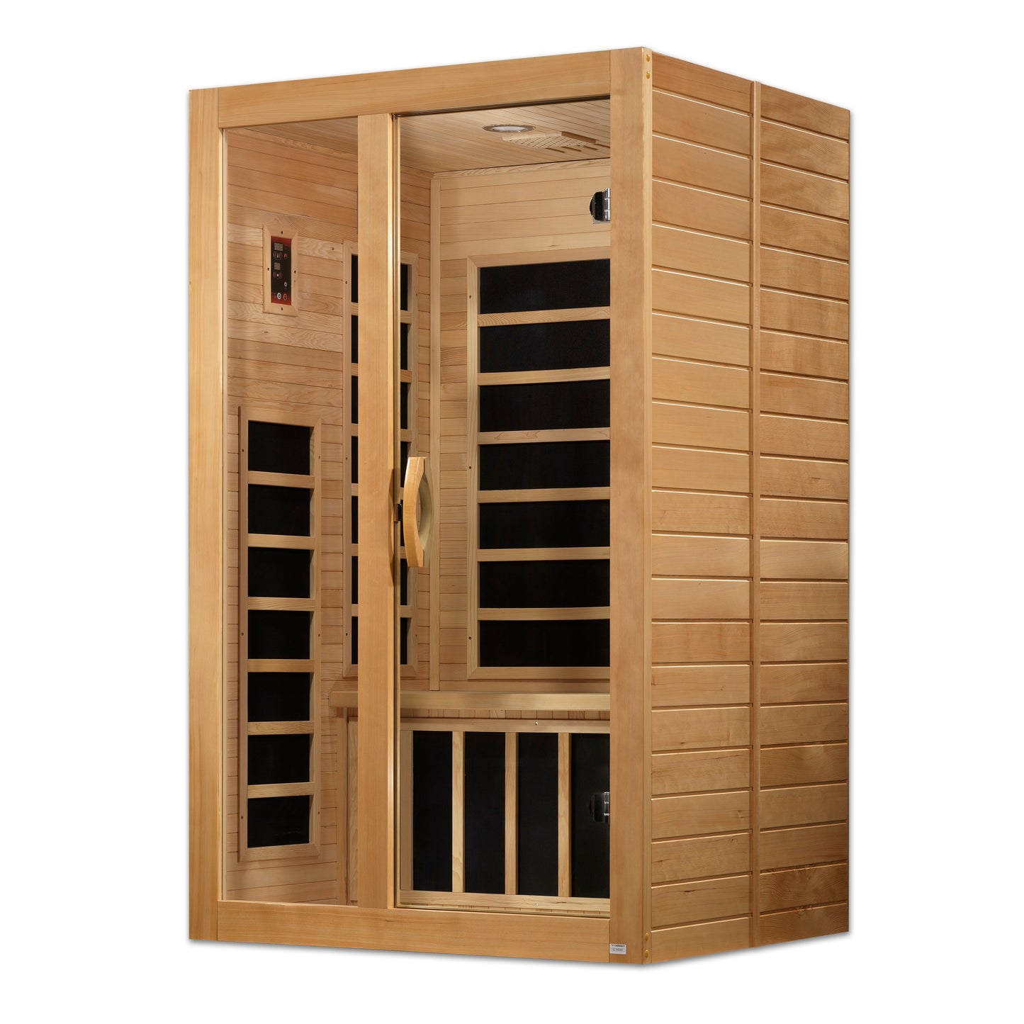 Dynamic Santiago 2-person Low EMF (Between 5-10MG) FAR Infrared Sauna (Canadian Hemlock) DYN-6209-01
