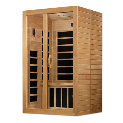 Dynamic Santiago 2-person Low EMF (Between 5-10MG) FAR Infrared Sauna (Canadian Hemlock) DYN-6209-01
