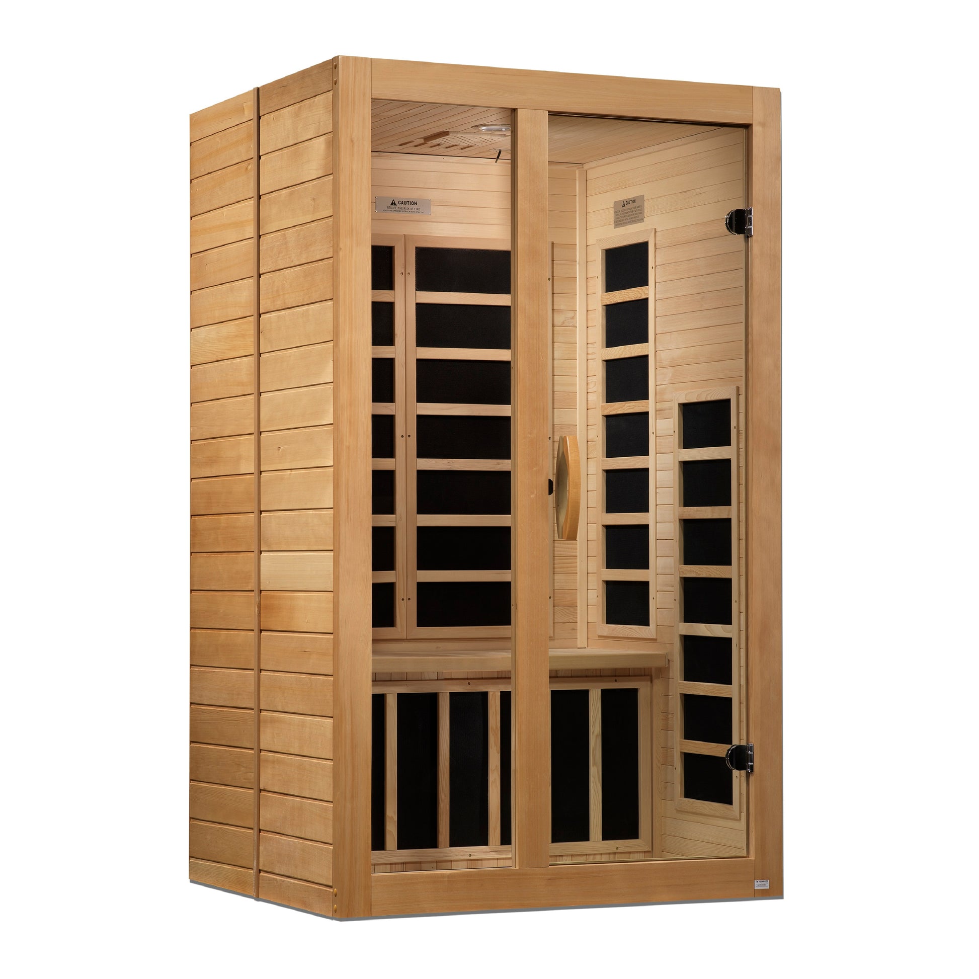 Dynamic Santiago 2-person Low EMF (Between 5-10MG) FAR Infrared Sauna (Canadian Hemlock) DYN-6209-01
