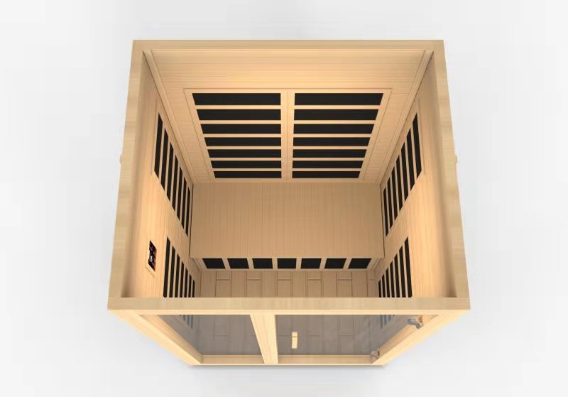 Dynamic Santiago 2-person Low EMF (Between 5-10MG) FAR Infrared Sauna (Canadian Hemlock) DYN-6209-01
