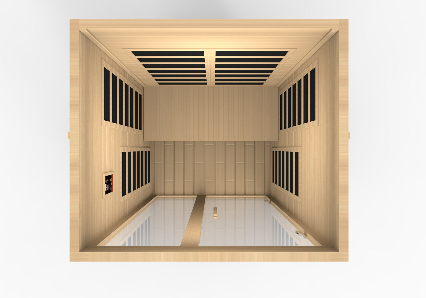 Dynamic Santiago 2-person Low EMF (Between 5-10MG) FAR Infrared Sauna (Canadian Hemlock) DYN-6209-01

