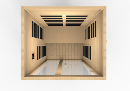 Dynamic Santiago 2-person Low EMF (Between 5-10MG) FAR Infrared Sauna (Canadian Hemlock) DYN-6209-01
