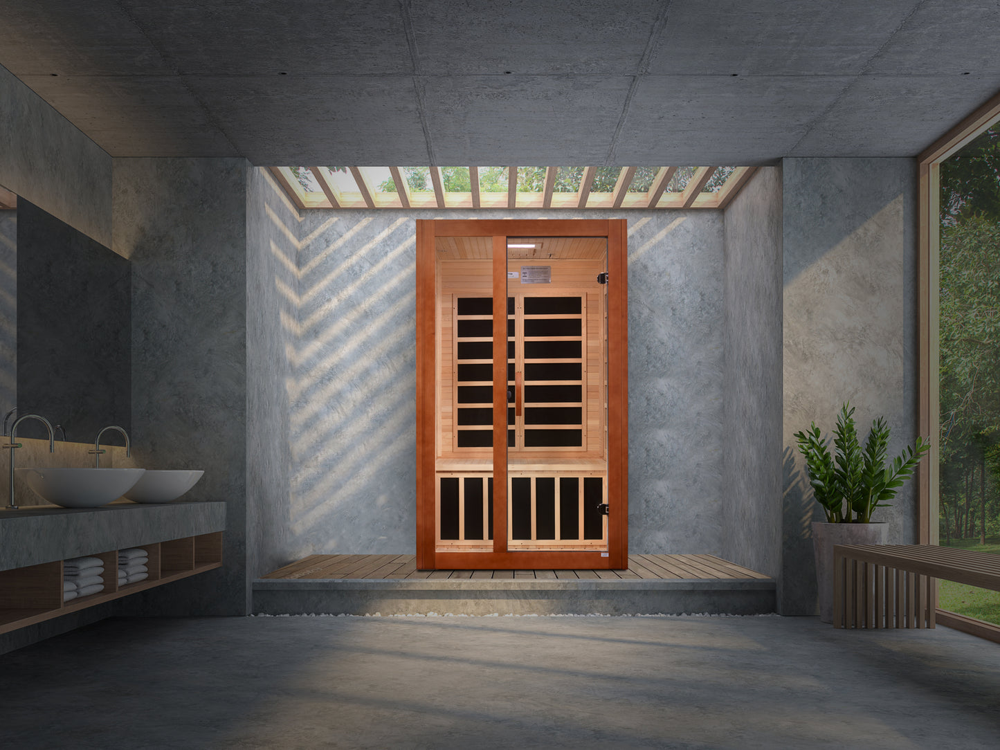 Dynamic Santiago Elite 2-person Ultra Low EMF (Between 3-5MG) FAR Infrared Sauna (Canadian Hemlock)
DYN-6209-02 Elite