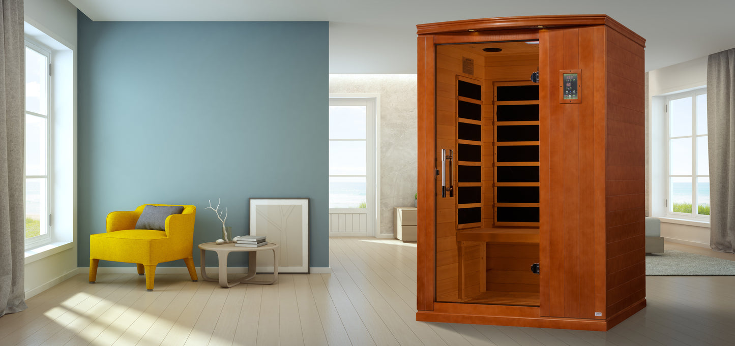 Dynamic Venice Elite 2-person Ultra Low EMF (Between 3-5MG) FAR Infrared Sauna (Canadian Hemlock)
DYN-6210-04 Elite