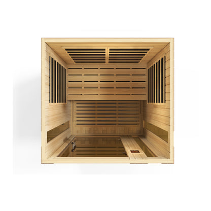 Dynamic Vittoria 2-person Low EMF (Between 5-10MG) FAR Infrared Sauna (Canadian Hemlock) DYN-6220-01
