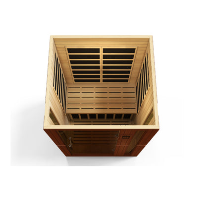Dynamic Vittoria 2-person Low EMF (Between 5-10MG) FAR Infrared Sauna (Canadian Hemlock) DYN-6220-01
