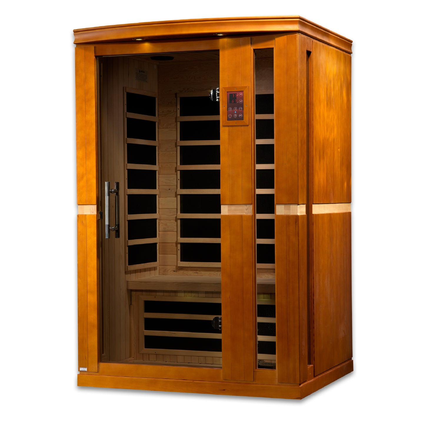 Dynamic Vittoria 2-person Low EMF (Between 5-10MG) FAR Infrared Sauna (Canadian Hemlock) DYN-6220-01
