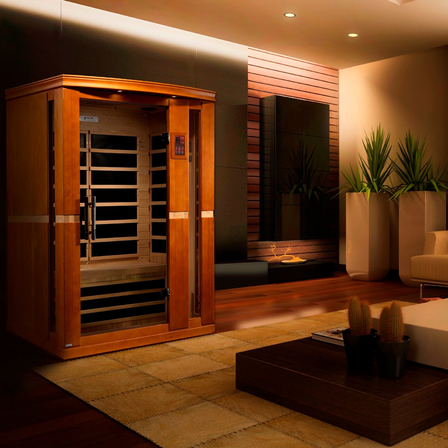Dynamic Vittoria Elite 2-person Ultra Low EMF (Between 3-5MG) FAR Infrared Sauna (Canadian Hemlock)
DYN-6220-01 Elite