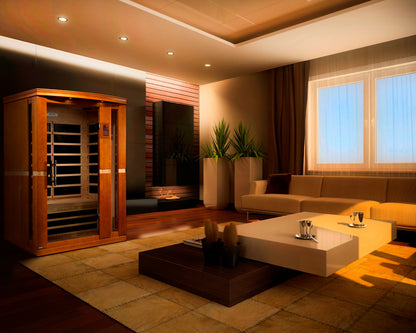 Dynamic Vittoria Elite 2-person Ultra Low EMF (Between 3-5MG) FAR Infrared Sauna (Canadian Hemlock)
DYN-6220-01 Elite