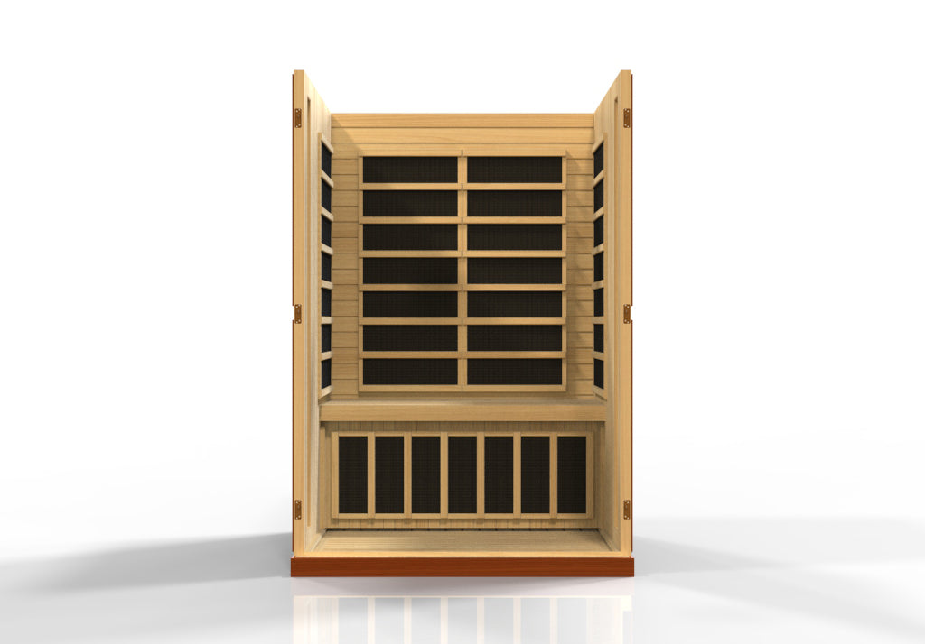 Dynamic Vittoria Elite 2-person Ultra Low EMF (Between 3-5MG) FAR Infrared Sauna (Canadian Hemlock)
DYN-6220-01 Elite