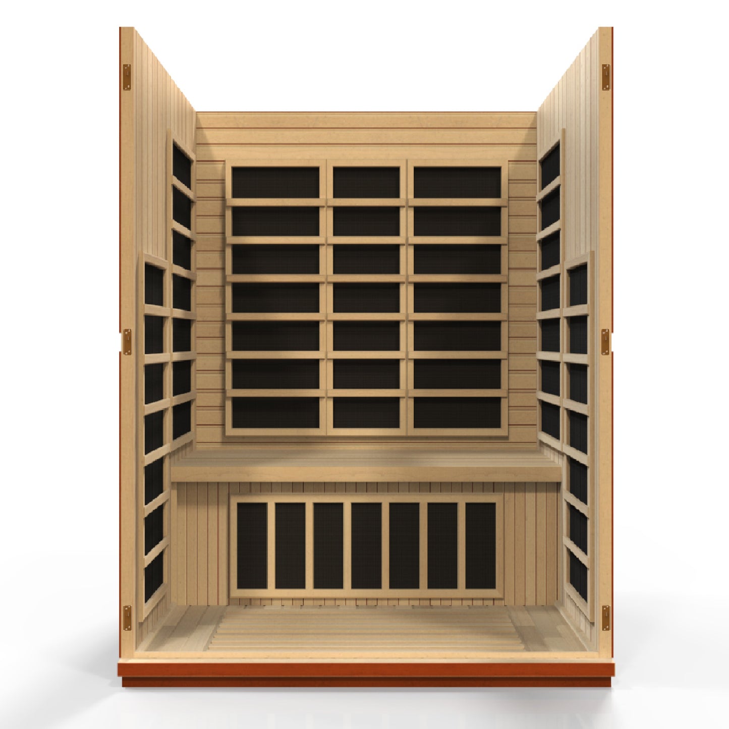 Dynamic Bellagio 3-person Low EMF (Between 5-10MG) FAR Infrared Sauna (Canadian Hemlock) DYN-6306-02