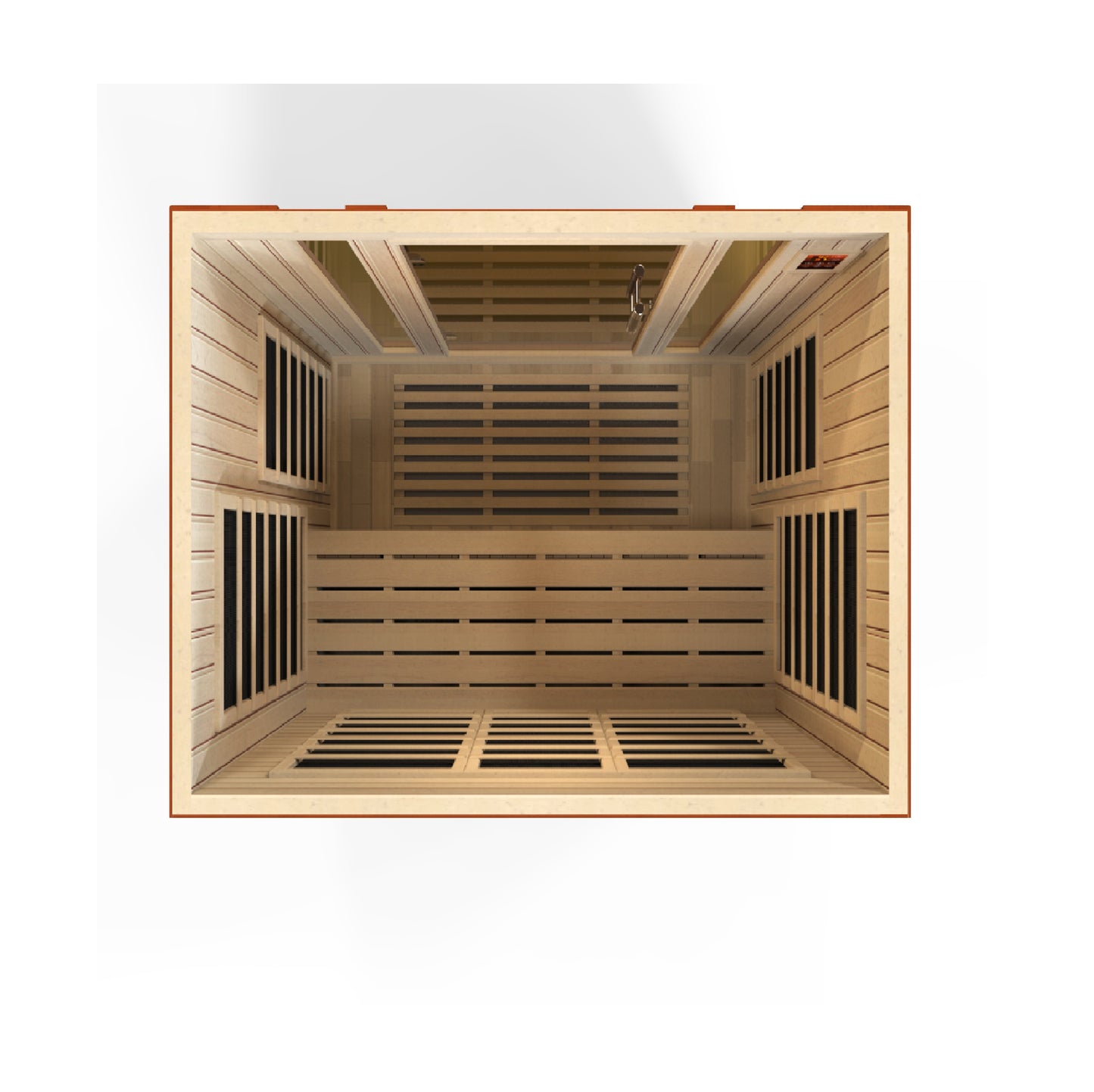 Dynamic Bellagio 3-person Low EMF (Between 5-10MG) FAR Infrared Sauna (Canadian Hemlock) DYN-6306-02