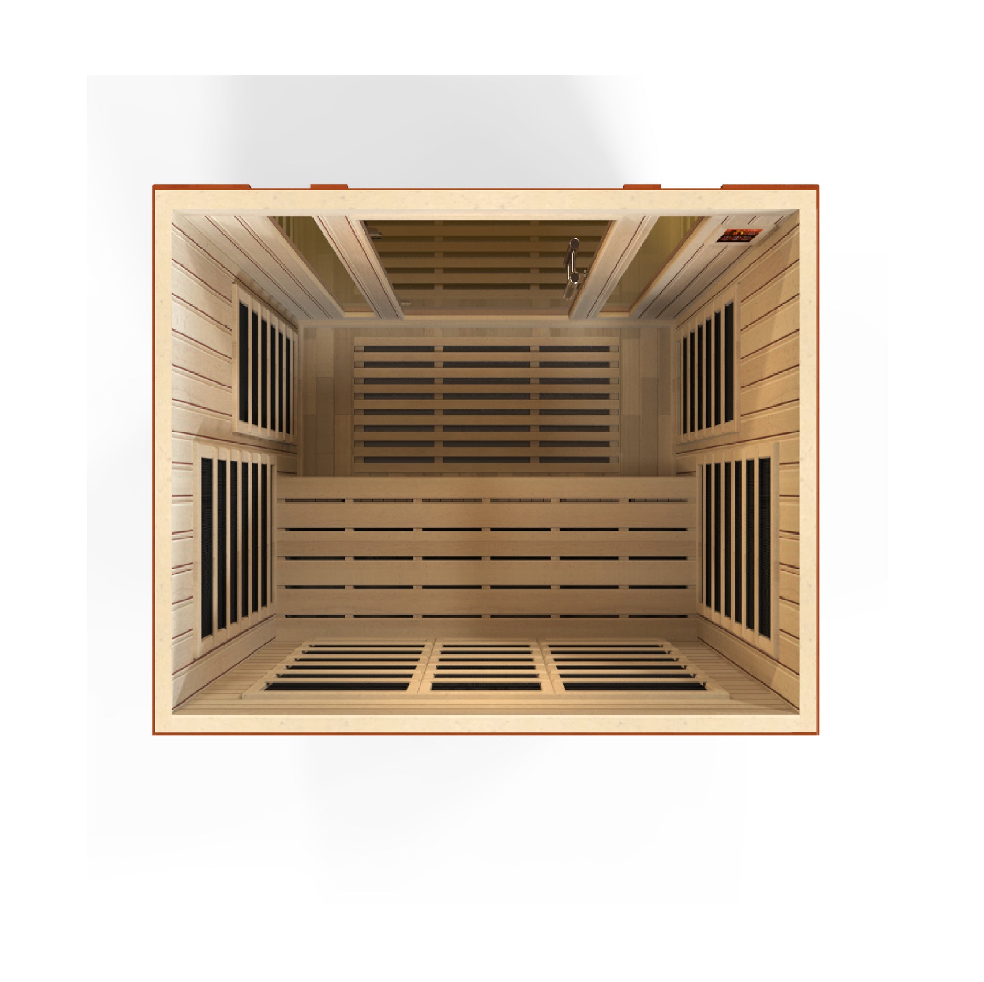 Dynamic Bellagio 3-person Low EMF (Between 5-10MG) FAR Infrared Sauna (Canadian Hemlock) DYN-6306-02