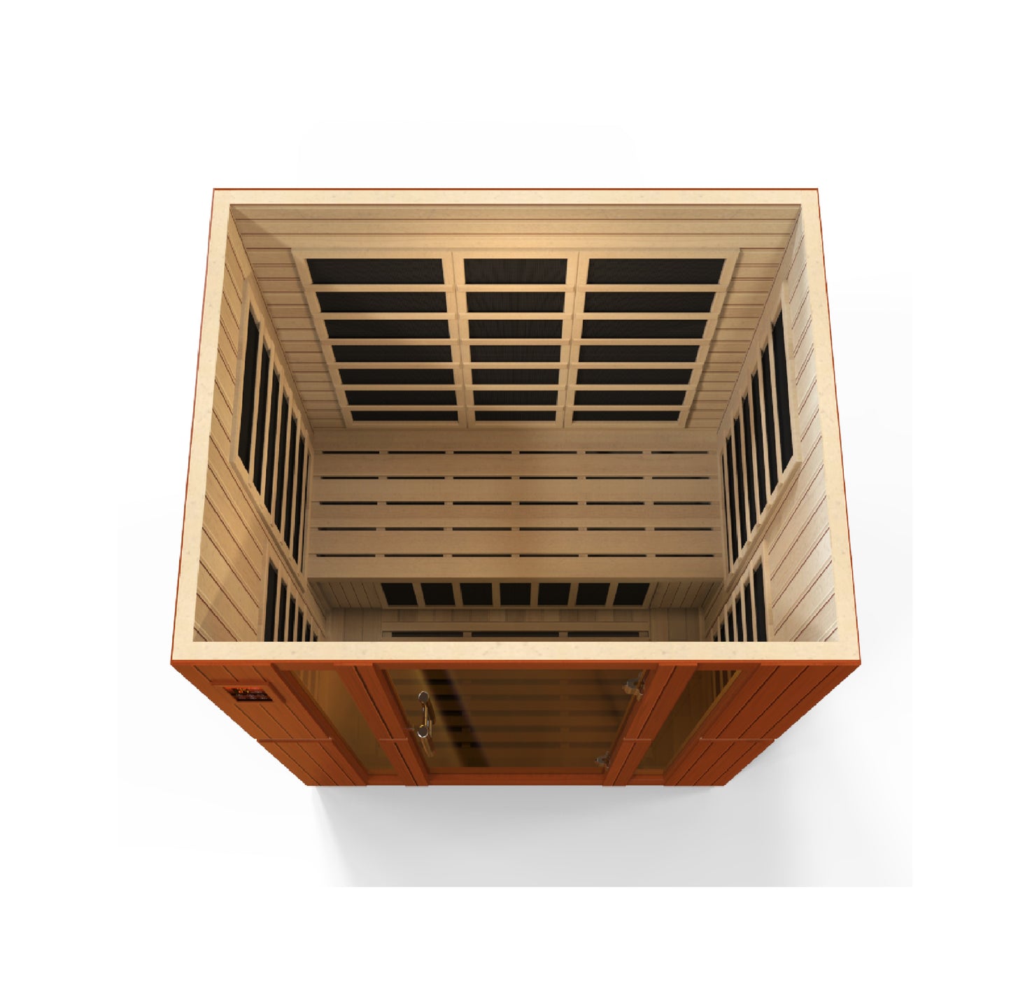 Dynamic Bellagio 3-person Low EMF (Between 5-10MG) FAR Infrared Sauna (Canadian Hemlock) DYN-6306-02